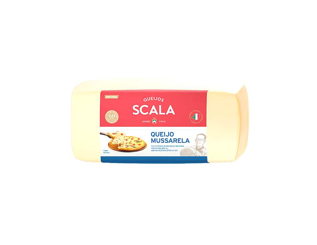 MUÇARELA SCALA 4 KG (CX 6 PÇ)